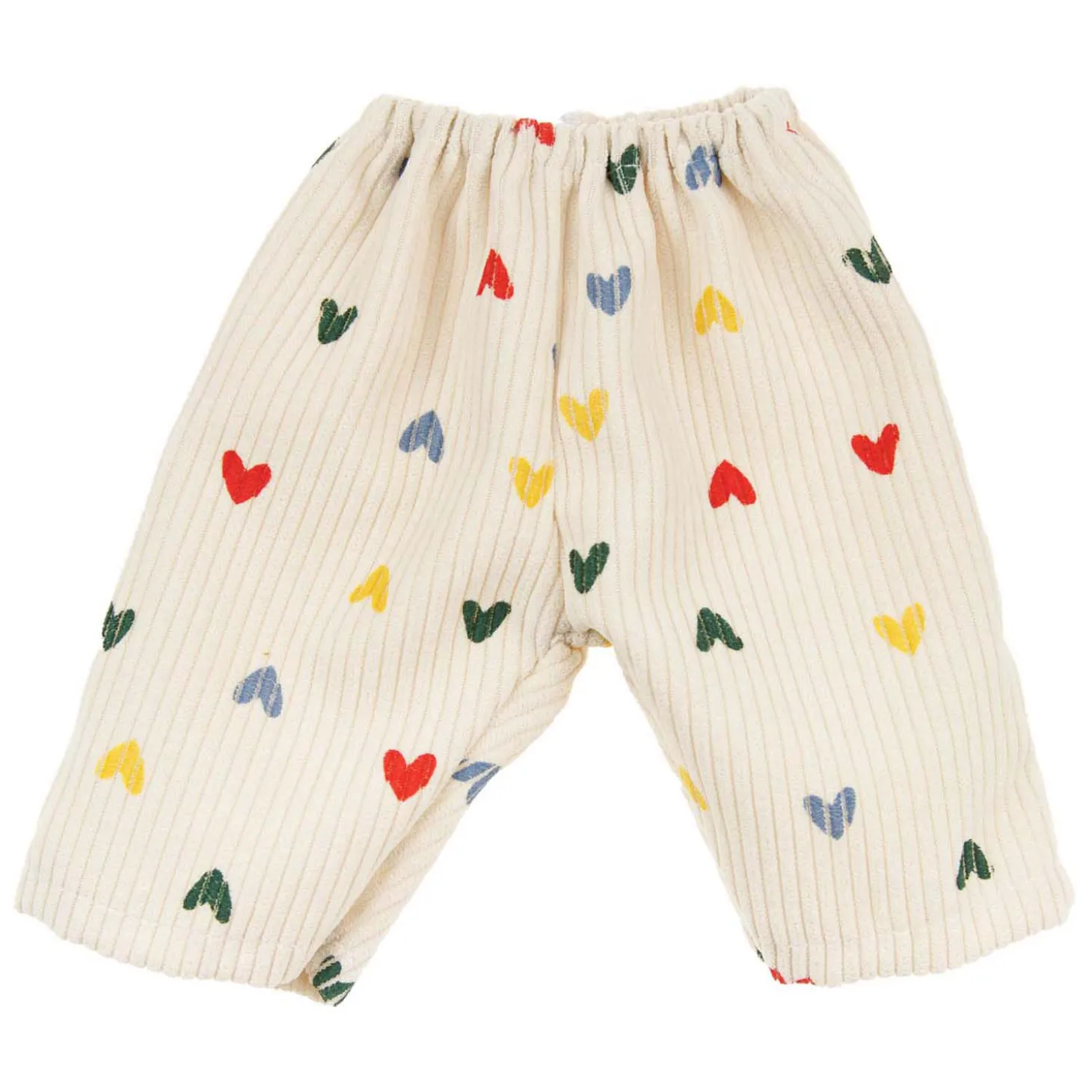 Poppen Ribfluwelen Broek Hartjesconfetti, 35-45 cm