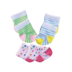 Poppen Sokkken 3 Paar, 28-35 cm