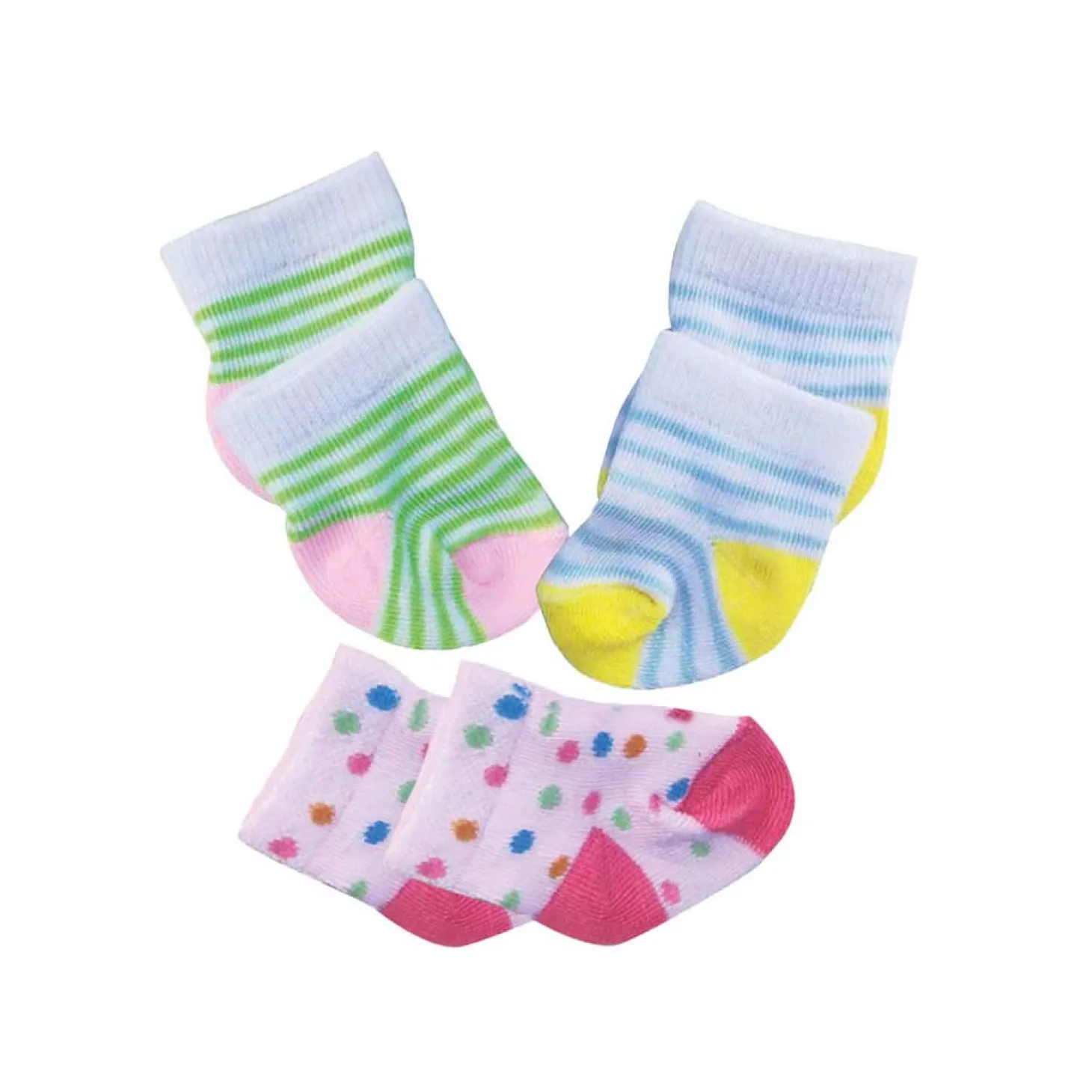 Poppen Sokkken 3 Paar, 35-45 cm