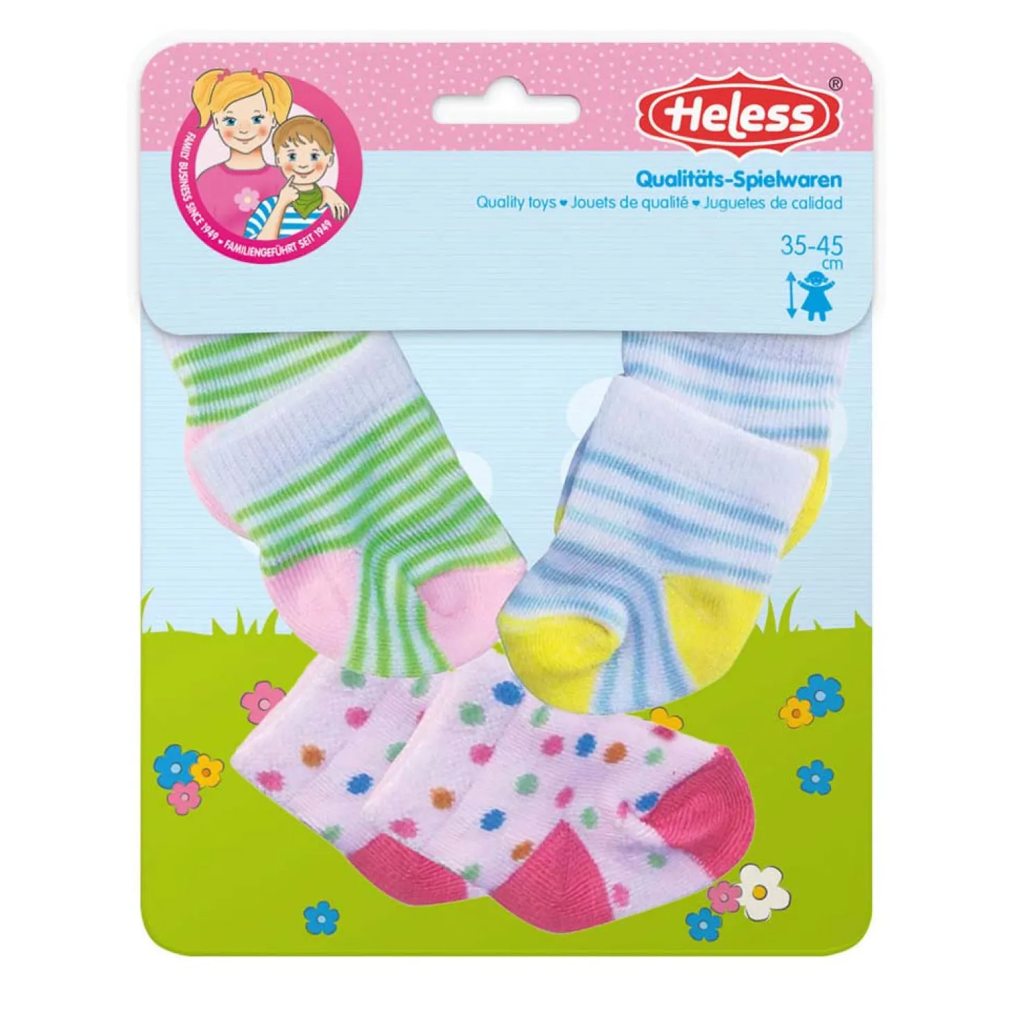 Poppen Sokkken 3 Paar, 35-45 cm