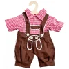 Poppen Traditionele Broek en Shirt, maat 28-35cm