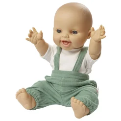 Poppen Tuinbroek Groen, 28-35 cm