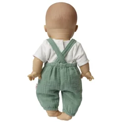Poppen Tuinbroek Groen, 28-35 cm