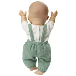 Poppen Tuinbroek Groen, 28-35 cm