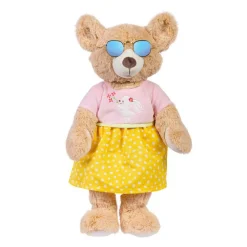 Poppen Zonnebril Goud Blauw Gespiegeld