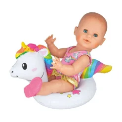 Poppen Zwemring Eenhoorn Henri, 28-35 cm
