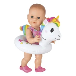 Poppen Zwemring Eenhoorn, 28-35 cm
