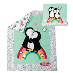 Poppendeken Pinguin met Kussen
