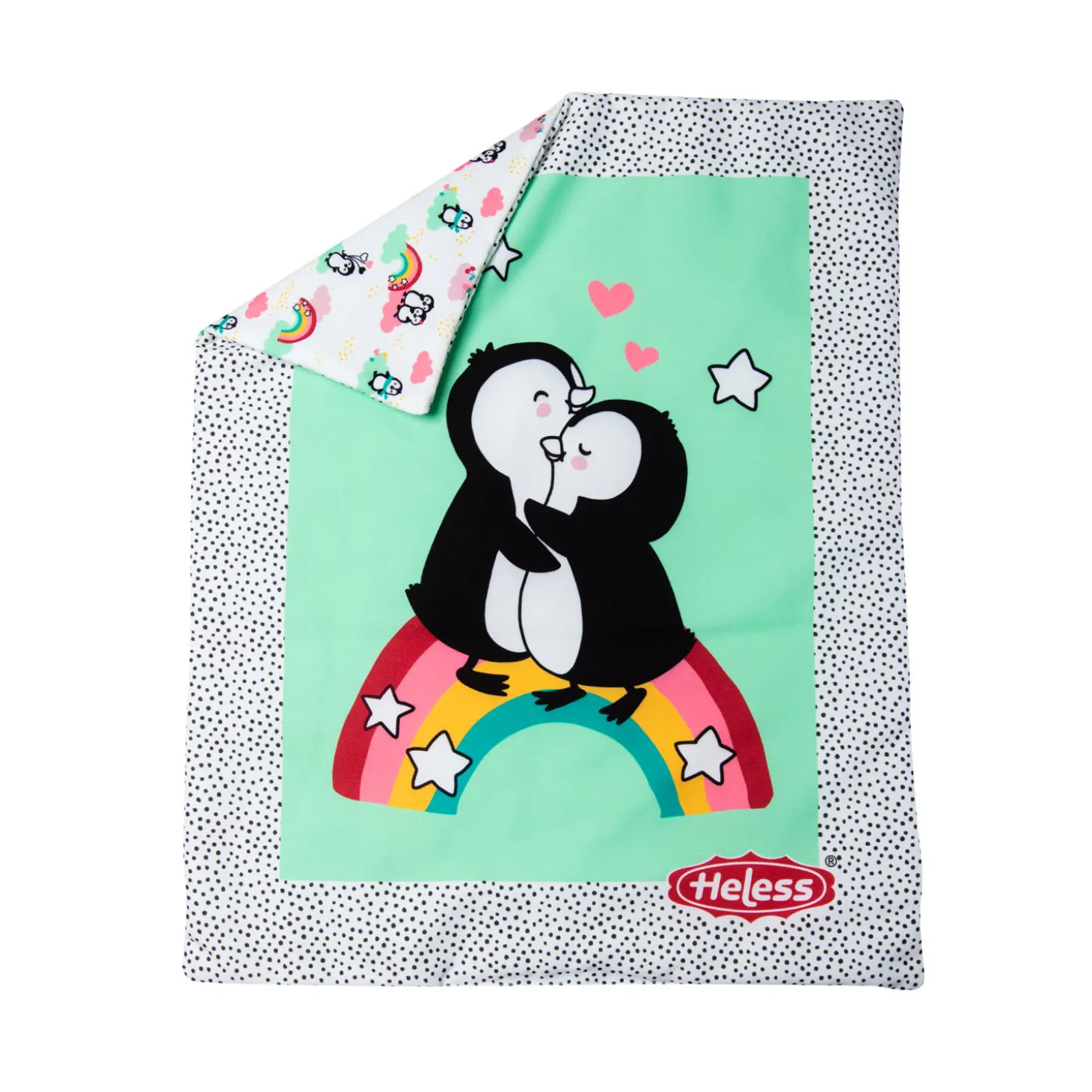 Poppendeken Pinguin met Kussen