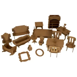 Poppenhuismeubels om te Versieren - 20st.