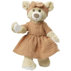 Poppenjurk Bruin met Ruches, 28-35 cm