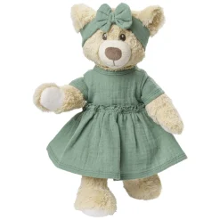 Poppenjurk Groen met Ruches, 28-35 cm