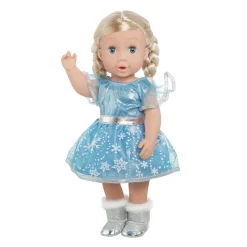 Poppenjurk IJsprinses met Cape, 35-45 cm