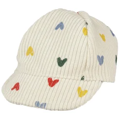 Poppenmuts Hartjesconfetti, 28-35 cm