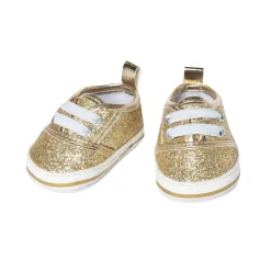 Poppensneakers Glitter Goud, 38-45 cm