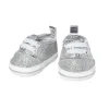 Poppensneakers Glitter Zilver, 30-34 cm