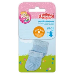 Poppensokken Blauw, 28-35 cm