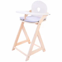 Poppenstoel Grijs/Wit