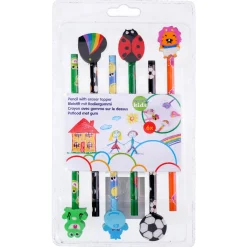 Potloden met Gum, 6st.