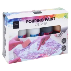 Pouring Acyrlverf, 4 Kleuren