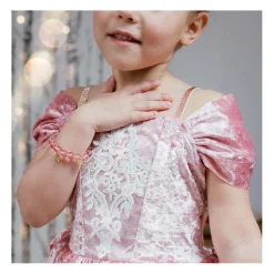 Precious Bows Kralenarmband Roze