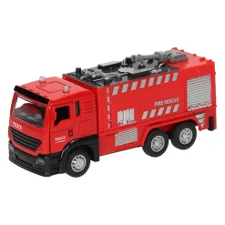 Pull-back Brandweerwagen Rood Licht en Geluid