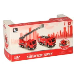 Pull-back Brandweerwagen Rood Licht en Geluid