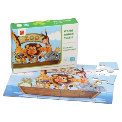 Puzzel Dierentuin, 24st.