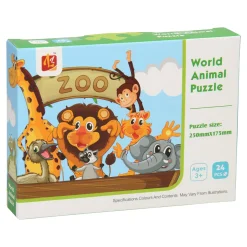 Puzzel Dierentuin, 24st.