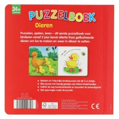 Puzzelboek Dieren - 4 Puzzels