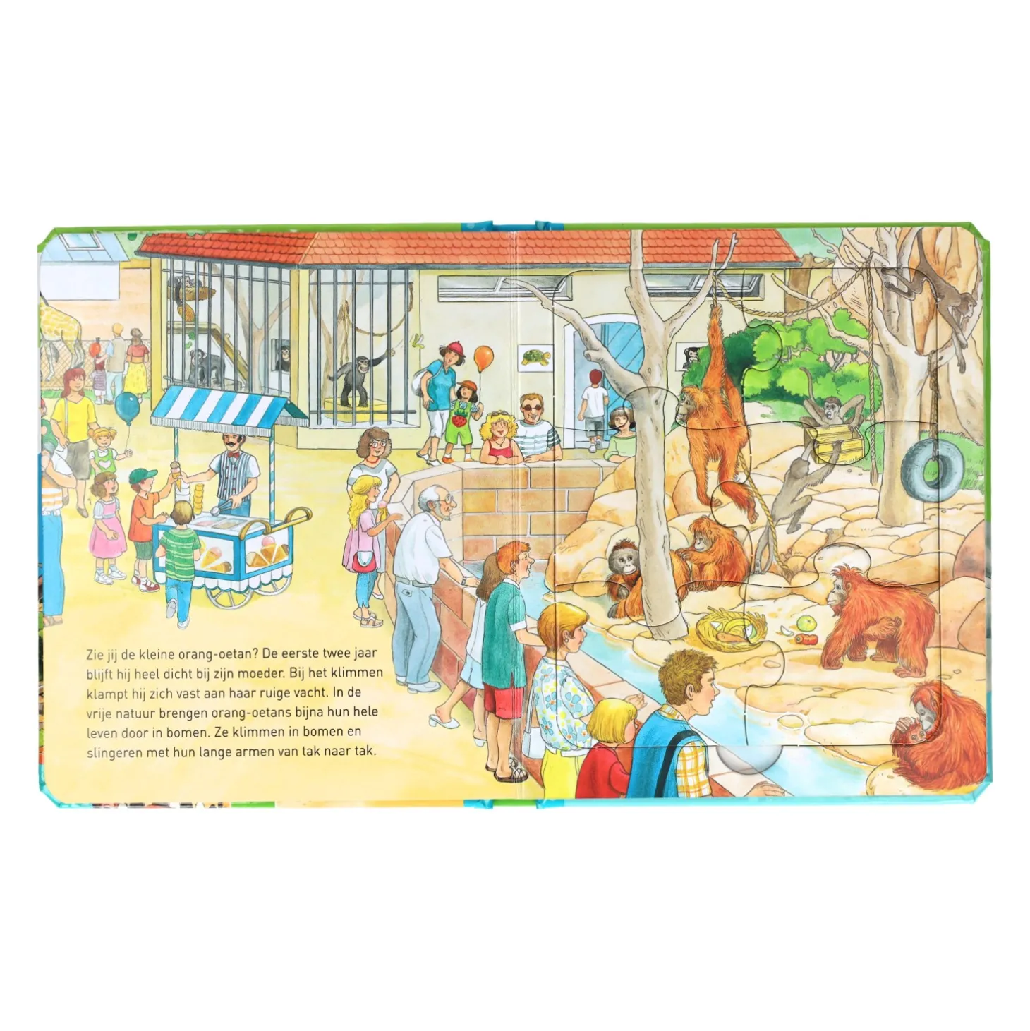 Puzzelboek in de Dierentuin (met 5 Legpuzzeltjes)