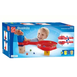 Quadrilla Double-Sided Spiral Twist Knikkerbaan. 9dlg.