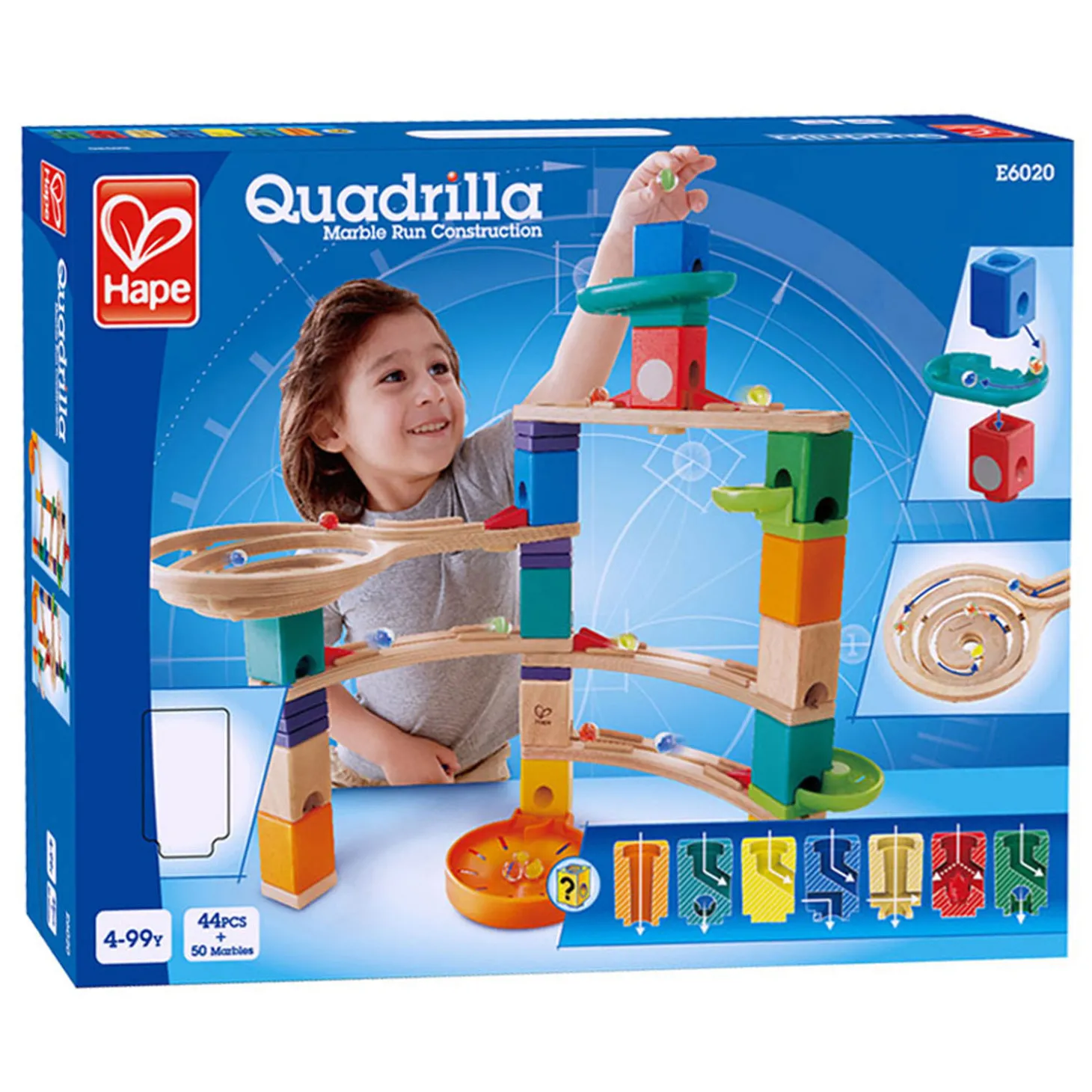 Quadrilla Houten Knikkerbaan - Cliffhanger