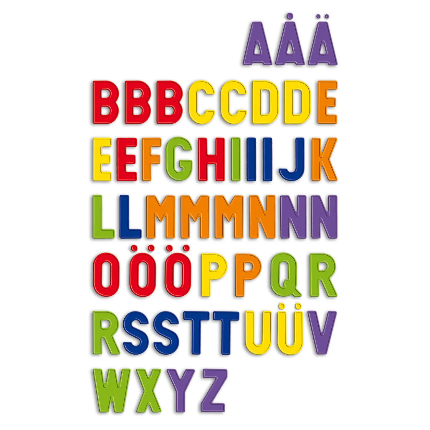 Quercetti ABC Magneten Hoofdletters, 48st.