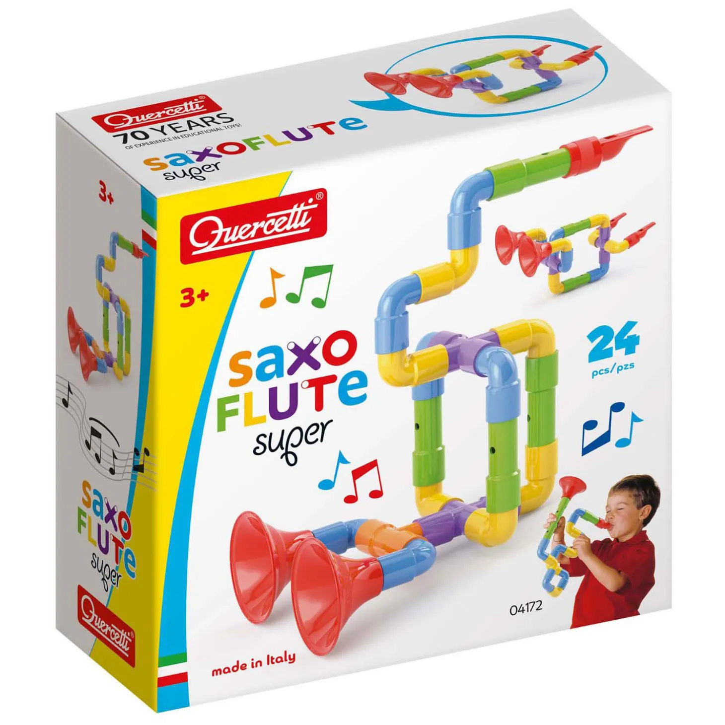 Quercetti Buizen Bouwset Saxofoon, 24dlg.