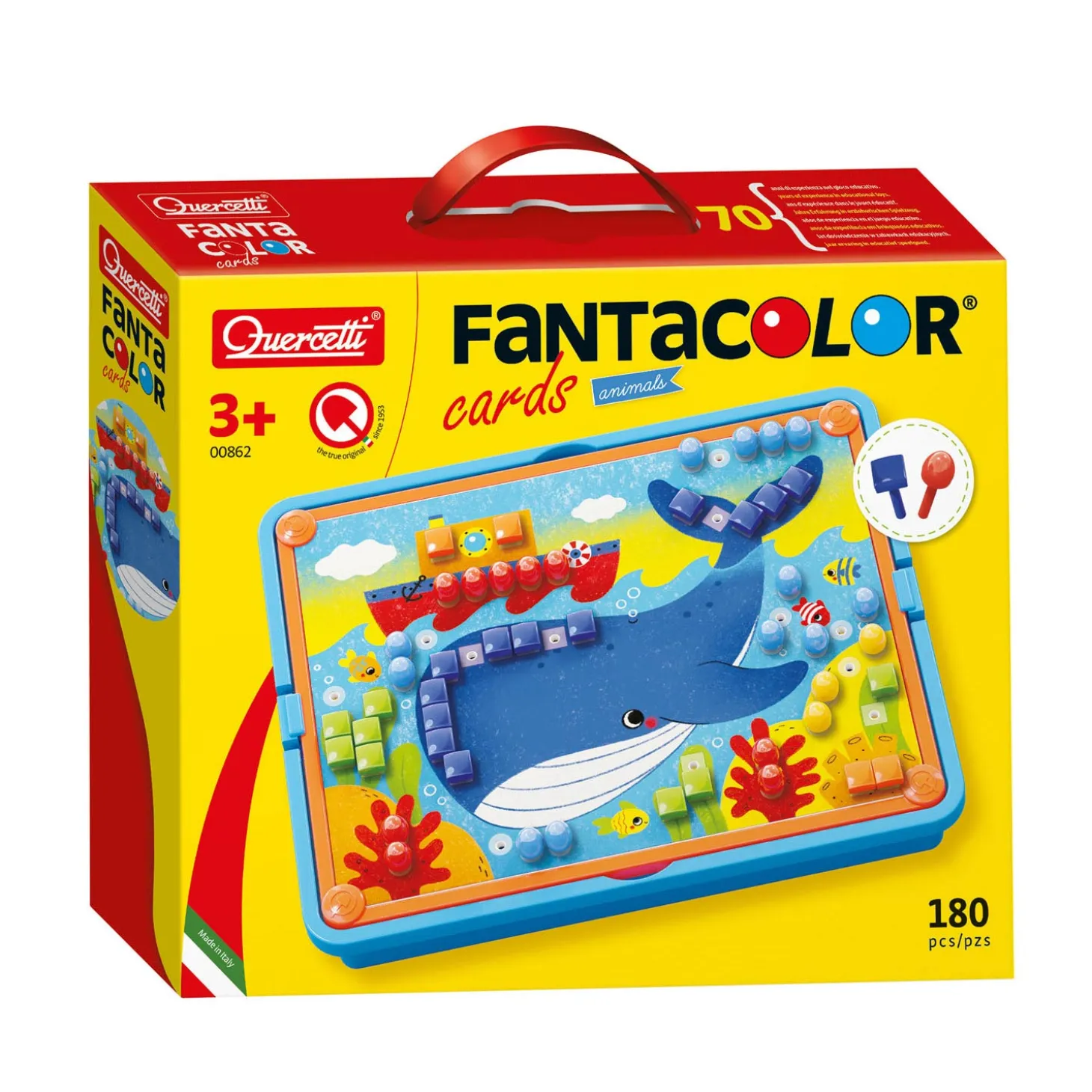 Quercetti Fantacolor Mosaic Dieren, 180dlg.