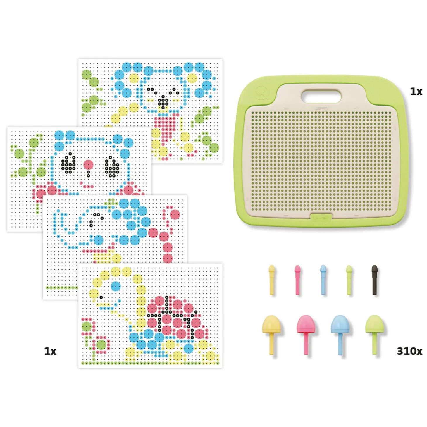 Quercetti Fantacolor Play Eco Insteek Mozaïek, 310dlg.