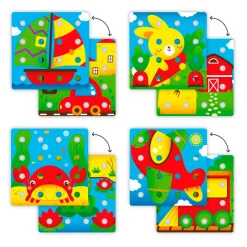 Quercetti Jumbo Insteek Pinnen, 20dlg.