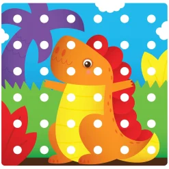 Quercetti Jumbo Peggy Evo Insteek Mozaïek, 41 Pins