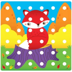 Quercetti Jumbo Peggy Evo Insteek Mozaïek, 41 Pins