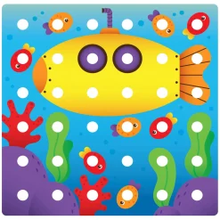 Quercetti Jumbo Peggy Evo Insteek Mozaïek, 41 Pins