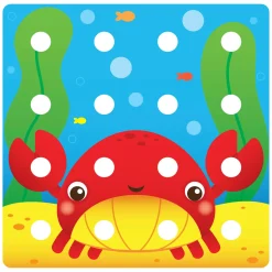 Quercetti Jumbo Peggy Evo Insteek Mozaïek, 41 Pins