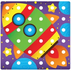 Quercetti Jumbo Peggy Evo Insteek Mozaïek, 41 Pins