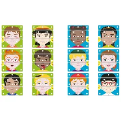 Quercetti Maak een Gezicht Puzzel, 12dlg.