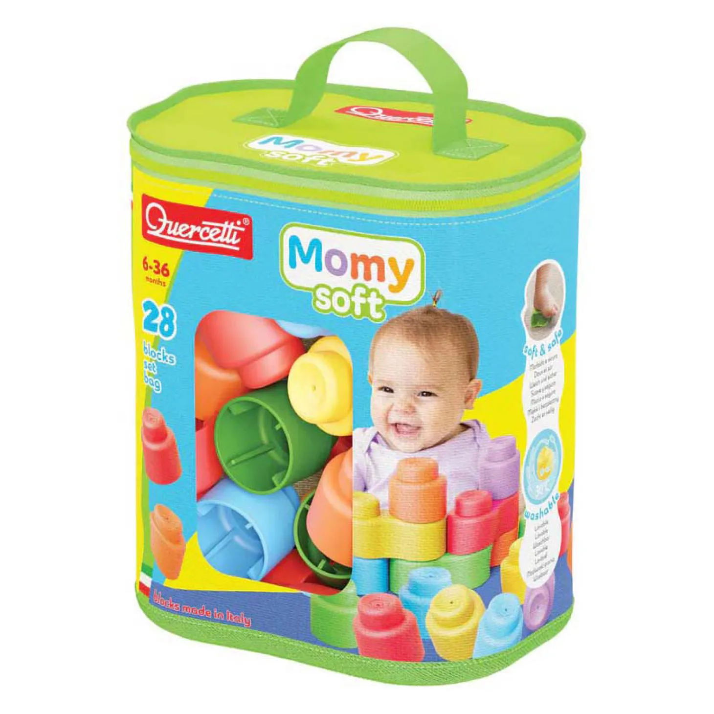 Quercetti Momy Soft Bouwblokken - 28dlg.