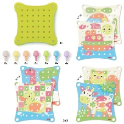 Quercetti Playeco Insteek Mozaïek Groot, 41dlg.