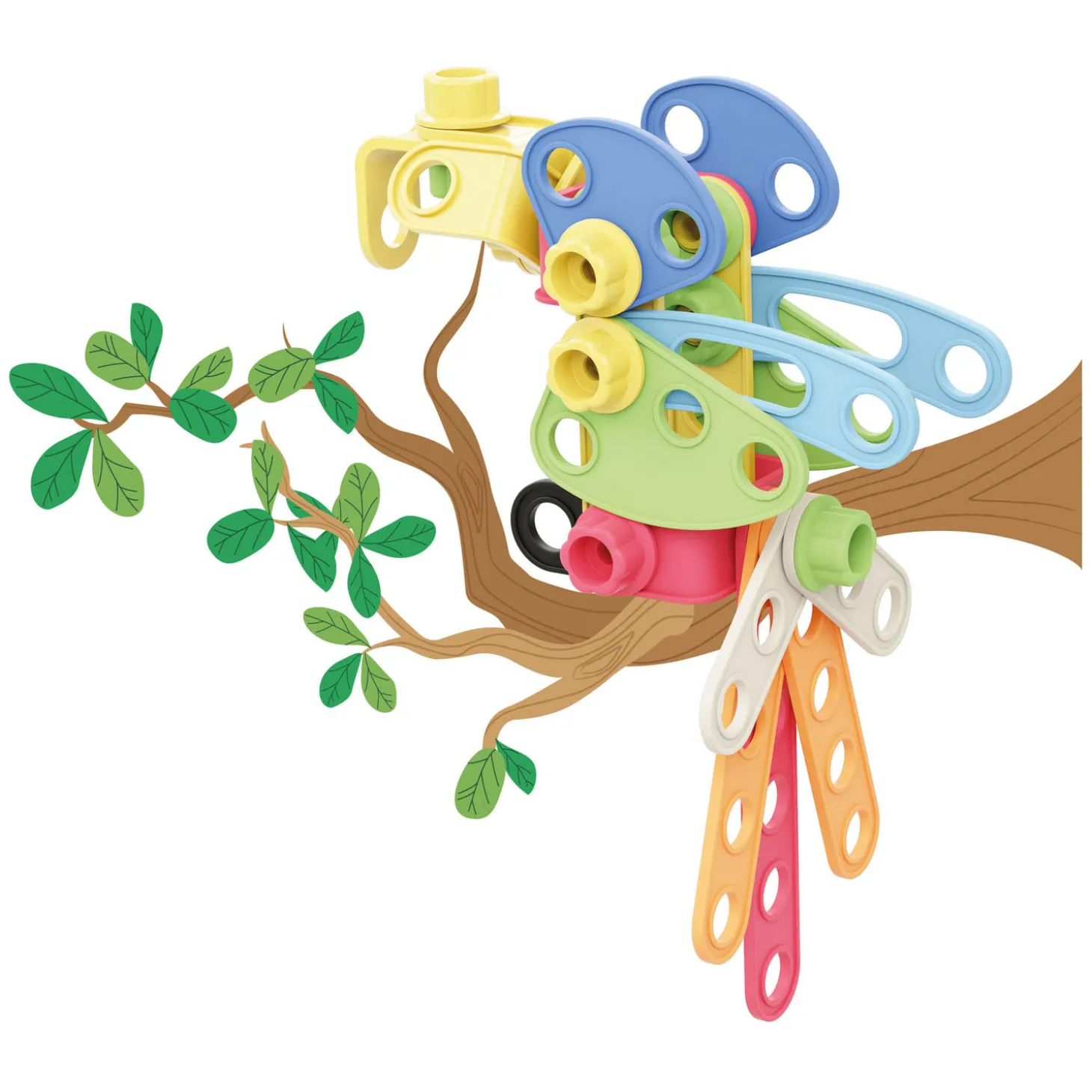 Quercetti Tecno Play Eco Constructie Bouwset, 52dlg.