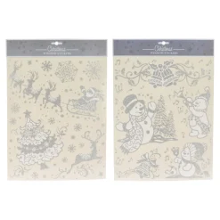 Raamsticker Zilver, 42x30cm