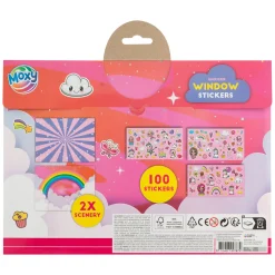 Raamstickers met 2 Sticker Scenes - Eenhoorn, 100st.