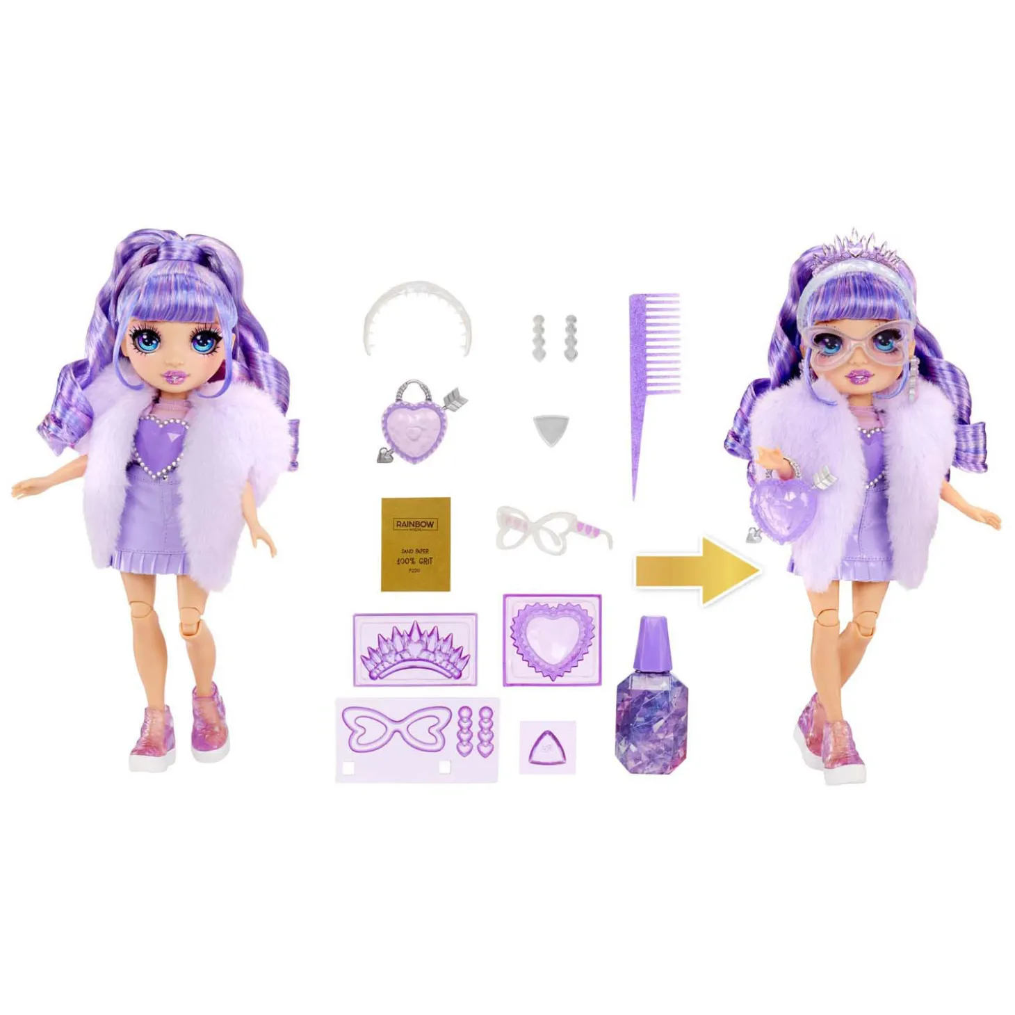 Rainbow High Crystal Fashion Modepop - Violet